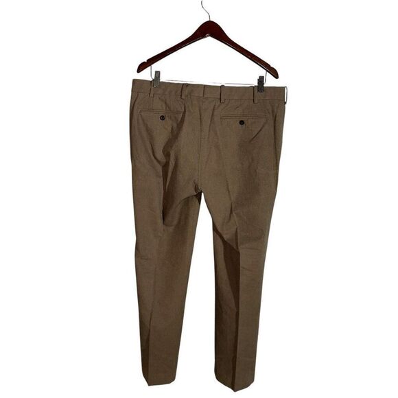 Polo Ralph Lauren Fine Tailoring Tobacco Brown Twill Trousers 36/30 - Picture 7 of 13